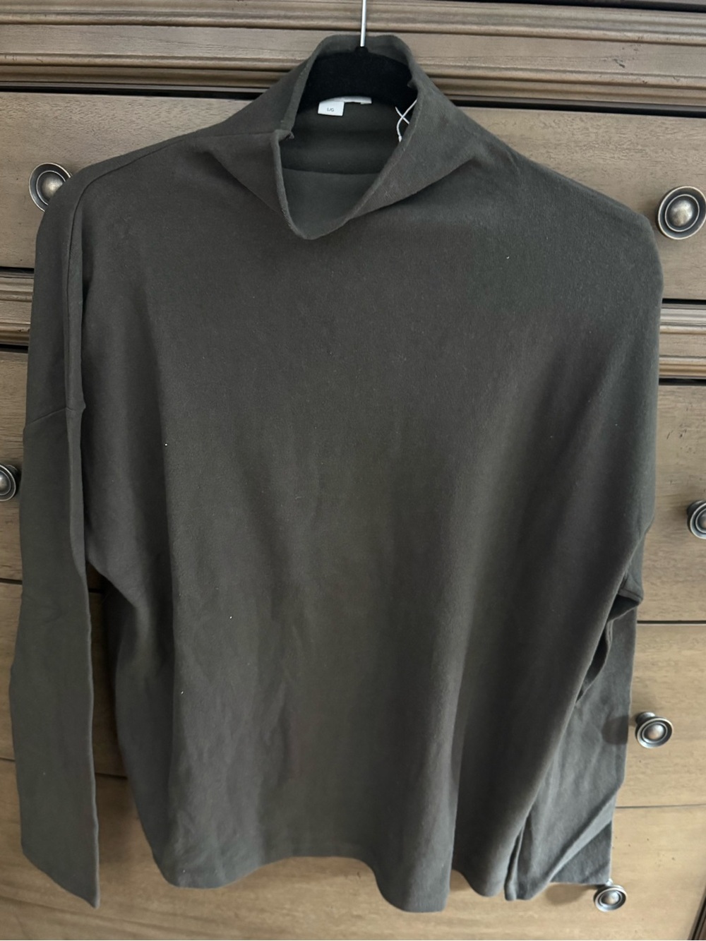 Vince Classic Mock Neck Turtleneck - Brown
